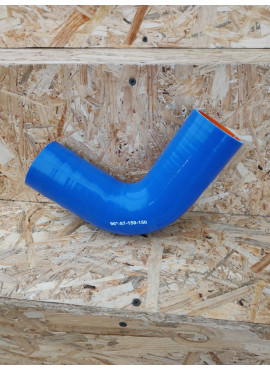 Силіконовий патрубок 90° d57 L150/150