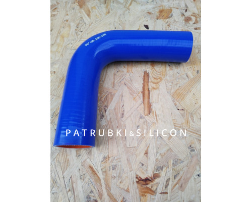 Силіконовий патрубок 90° d50 L200/200